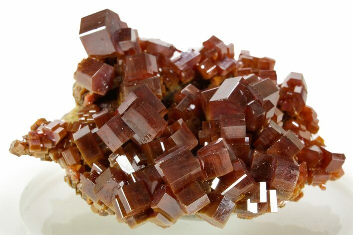Deep Red Vanadinite Crystal Cluster - Large Crystals #368098